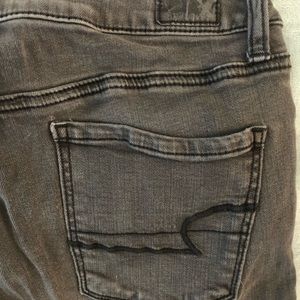 American Eagle Washed Black/Gray Jeans Sz10